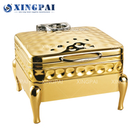 Peralatan Katering Komersial XINGPAI, Set Chafing Dish Prasmanan, Set Pemanas Makanan Mewah dengan Desain Palu