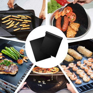 Feuilles de cuisson pour barbecue, 2 pièces, tapis en Ptfe, Grill, cuisine, revêtement de four, haute qualité - Product Image 5