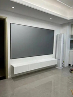 100 "16:9 écran à cadre fixe pour projecteur 4k Hd écran de projecteur électronique mural 1cm cadre Anti-lumière écran de projecteur