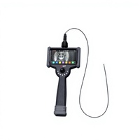 Endoscopio de Tubo Flexible Ultrafino de 0.85mm, Boroscopio de Alta Temperatura con Pantalla Táctil FHD de 6 Pulgadas y Clasificación IP67 para Palas de Turbinas
