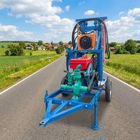 Machine de forage de puits d'eau portable et personnalisable, certifiée CE, vente directe usine, profondeur max. 200m
