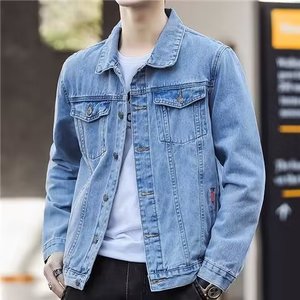 IStapromo Gifts Men's Casual Workwear Jacket Trendy Denim Top for Spring and Autumn Wholesale New Jacket - Product Image 5