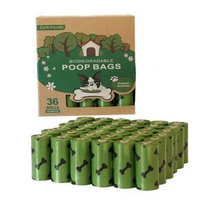 36 rouleaux de sacs à crottes de chien biodégradables, sacs à crottes de chien biodégradables pour chiens - Product Image 1