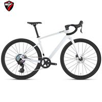Vélo de gravier en carbone 700C Gravel V1 24 vitesses, frein à disque hydraulique, guidon en carbone aérodynamique, vélo de course tout-terrain