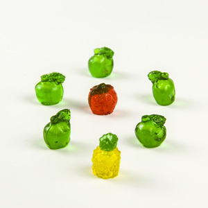4D ผลไม้รวมกัมมี่ลูกอมสับปะรดขนมสตรอเบอร์รี่ส้มเยลลี่ - Product Image 3