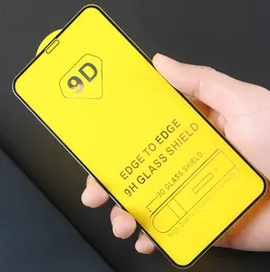 Vidrio templado curvo con pegamento 9D, película protectora de pantalla completa para iPhone 11 Pro 11 pro max XS XR