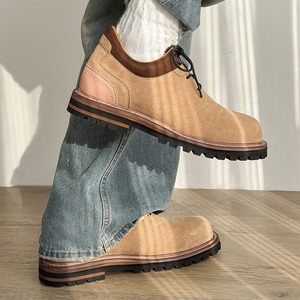 Nouvelles Bottes de Travail Vintage Classiques Automne-Hiver, Chaussures Polyvalentes pour Hommes de Style Britannique et à Hauteur Spécifique - Product Image 4