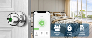 Keyplus High Security Home Smartphone Tuya Wifi Biometric Fingerprint Unlock <b>Smart</b> Door <b>Lock</b> D-L10F High Security <b>Smart</b> <b>Lock</b> - Product Image 4