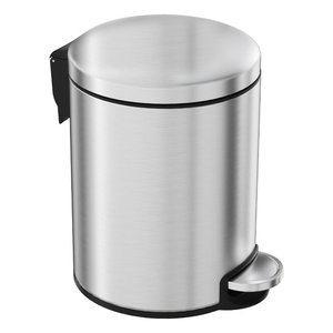 Kitchen bin (5Lt) with pedal and <b>clutch</b>, Satin Art.11 - Product Image 1