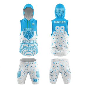 Camiseta sin mangas con capucha de fútbol americano 7v7 para competición universitaria, uniformes sublimados de fútbol americano 7 contra 7 al por mayor - Product Image 2