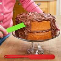 Spatules de mélange en silicone résistantes à la chaleur, spatule à pot, racloir à pot, racloir de service en silicone pour la sécurité alimentaire, idéal pour les gâteaux