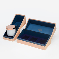 Umwelt freundliche benutzer definierte gelbe Kerze Verpackungs boxen Luxus für Champagner Logo-bedruckte Karton Geschenk box High-End Schwamm Liner