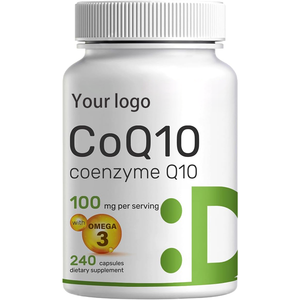 Venta Directa de Fábrica, Cápsulas de Coenzima Q10 (COQ10) Naturales OEM, Proporcionan Energía para la Salud del Corazón y la Fertilidad en Adultos, 60 Cápsulas - Product Image 1