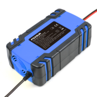Chargeur de batterie de voiture automatique 12V 24V AGM GEL WET, chargeur rapide 12V 8A 24V 4A, chargeur intelligent à impulsions pour batterie au plomb-acide