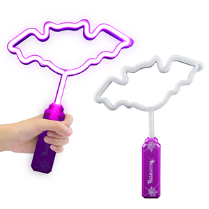 Hot Selling 10" <b>LED</b> Neon Light Stick Halloween Purple Bat Kids Toys Novelty Party Decoration Sugar-asking - Product Image 1