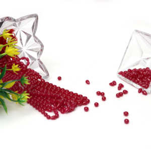 Cuentas de Rubí Rojo Cultivado en Laboratorio, Perforadas y Sueltas, para Joyería Personalizada, Collares, Pulseras y Proyectos de Manualidades - Product Image 4