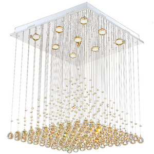 Đèn chùm pha lê thả trần hình vuông JACKSUN, đèn treo phòng khách trong nhà, biệt thự khách sạn, thiết kế tùy chỉnh - Product Image 6