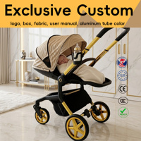 Poussette de voyage pour bébé approuvée pour les vols, légère, pliable, grandes roues tout-terrain, Land Leopard Kingkong, capacité de charge de 20 kg