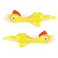 Jouet sensoriel anti-stress en silicone souple TPR, petit lanceur de poussins amusant pour jeu de table