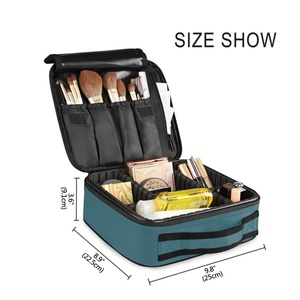 Hawaii Lei Design Square Professional Artist <b>Makeup</b> Brush Box Custom Logo Printing Cosmetic Organizer <b>Storage</b> Box <b>for</b> Women - Product Image 3