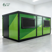 Casas Modulares con Panel Sándwich de 50mm/75mm/100mm de Espesor Personalizable, Aislamiento Térmico, Expandibles, Casas Contenedor Prefabricadas