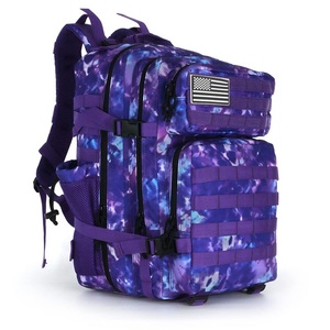 <span class=keywords><strong>Zaino</strong></span> Trailpop Personalizzabile con Logo, Impermeabile, per Fitness e Atleti, Tie-dye Viola, 45L, con Doppio Portabicchieri - Product Image 1
