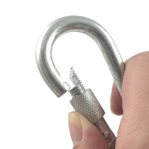 Mosquetón de Acero al Carbono DIN 5299D con Tratamiento Electrolítico y Tornillo Nuk, 100% Probado - Product Image 5