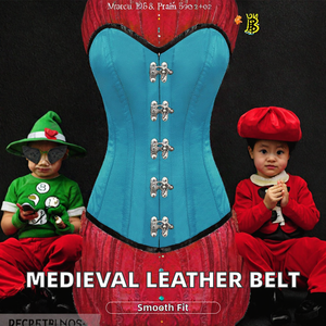 เข็มขัดหนังแบบกว้างสไตล์ยุคกลาง สตีมพังก์ เครื่องประดับคอสตูมสำหรับผู้หญิง ผู้ชาย ไวกิ้ง อัศวิน สายคาดเอวโบราณ LARP ปรับขนาดได้ - Product Image 2