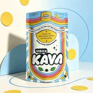 Custom Logo Matte High Barrier Resealable Snack Mylar Pouch Stand Up Zipper Herbal Powder Packaging Pouch - Product Image 6