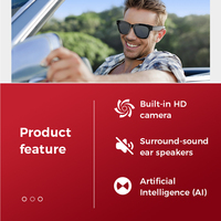 Lunettes de Soleil Intelligentes 2025 avec Audio pour Appels, Musique, Bureau, Fonctions de Traduction Intelligente et Caméra Intégrée