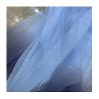 Tissu en tulle tricoté à la dentelle, coloré, 100D, 100% polyester, imprimé uni, respirant, léger, pour la décoration intérieure et les mariages