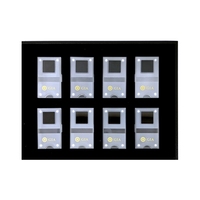 Boîte de rangement et de présentation rectangulaire pour diamants en vrac, en acrylique dépoli à surface mate, organisateur pour exposition de pierres précieuses, avec fermeture magnétique