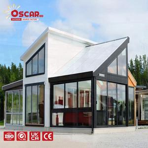 Terraza Portátil Prefabricada Independiente para Patio, Jardín o Balcón con Función de Solárium y Ventanas de Vidrio - Product Image 1