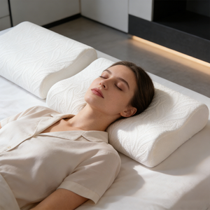 YUE RISE Pabrik Grosir OEM ODM Bantal Tidur Nyenyak Ergonomis Busa Memori Cervical Ortopedi Kepadatan Tinggi Slow Rebound untuk Tempat Tidur - Product Image 1