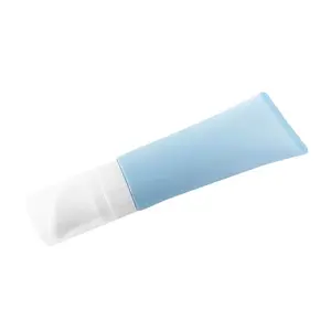 כחול מוצק חלבית רך מגע גומי דאודורנט טוויסט קרם צינור עור אריזה Preroll פלסטיק צינור