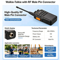 Antena Coaxial RF 360 para Walkie-Talkie, Adaptador de Latón Hembra a Macho, Venta al por Mayor del Fabricante