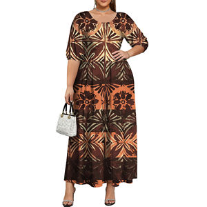 Nuevo Vestido Maxi de Estilo Vintage para Mujer, Manga Corta, Verano, <span class=keywords><strong>Fiesta</strong></span>, Poliéster, Casual, Elegante - Product Image 1