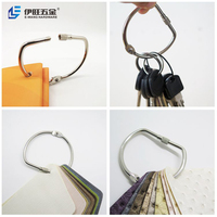 Anneaux de reliure en métal nickelé en forme de D de différentes tailles YIWANG pour brochures