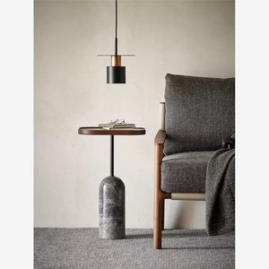 OEM ODM Moderno Rústico Mesa De Aninhamento De Madeira De Mármore Natural Mesa Lateral De Madeira Maciça Polido <span class=keywords><strong>Console</strong></span> Tabelas para a Sala de estar da Villa - Product Image 3