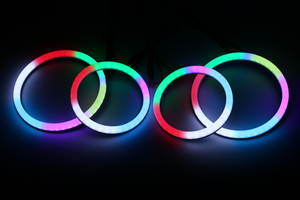 Anillos de Luz LED RGB Impermeables con Efecto de Persecución, Luces de Circulación Diurna LED, Ojos de Ángel para Faros Delanteros E46/E39/E38/E36 de 70/75/80/85/90/95/100/105 mm - Product Image 4