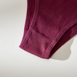 Culotte string respirante sans couture en coton pur pour <span class=keywords><strong>femme</strong></span>, avec dentelle, taille basse, sous-vêtement fin - Product Image 3