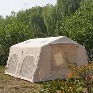Tente de camping familiale imperméable en Oxford 420D, personnalisée, 13,68 m², gonflable, deux chambres, design multi-<span class=keywords><strong>portes</strong></span> - Product Image 5