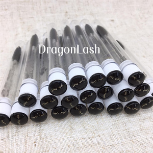 Pinceaux de maquillage professionnels Dragon de haute qualité en coton noir avec revêtement diamant pour le nettoyage des cils, les extensions de cils et les spoolies - Product Image 2