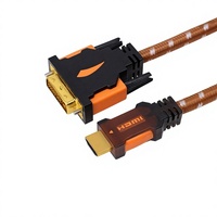 Câble DVI Huangdao Chine pour adaptateur DVI vers DVI, répartiteur ordinateur-téléviseur, répartiteur d'écran DVI