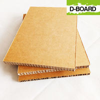 Panneaux sandwich en carton alvéolé en papier kraft, taille personnalisée par le fabricant, alvéolés hexagonaux pour signalétique