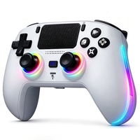 Manette de jeu RGB avec pavé tactile, touches de programmation macro, joysticks double Hall 6 axes, compatible avec les jeux natifs PS5