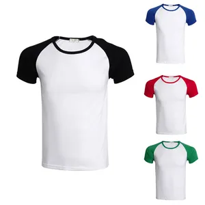 Raglan kollu 100% pamuklu bluz tees yaz tri karışımı t-shirt