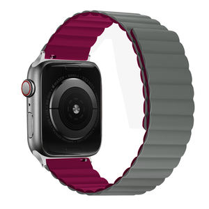 Nouveau Silicone magnétique OEM pour montre <span class=keywords><strong>Apple</strong></span> <span class=keywords><strong>Watch</strong></span> 7 38/40/41mm 42/44/45mm, <span class=keywords><strong>prix</strong></span> de gros - Product Image 2