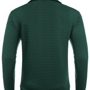 Sudadera de hombre con media cremallera y manga larga, estilo casual, con bolsillo, para otoño, con estampado personalizado y bordado - Product Image 4