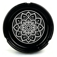 Cendrier en céramique personnalisé, cendrier à cigares, motif floral marocain de luxe, cendrier en porcelaine pour hôtel, bureau